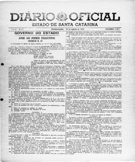 Diário Oficial do Estado de Santa Catarina. Ano 24. Nº 5917 de 14/08/1957