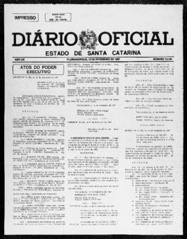 Diário Oficial do Estado de Santa Catarina. Ano 53. N° 13144 de 12/02/1987