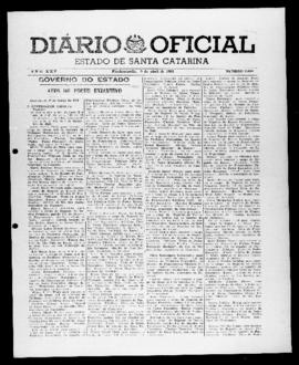 Diário Oficial do Estado de Santa Catarina. Ano 25. N° 6066 de 09/04/1958