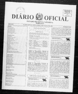 Diário Oficial do Estado de Santa Catarina. Ano 71. N° 17462 de 20/08/2004