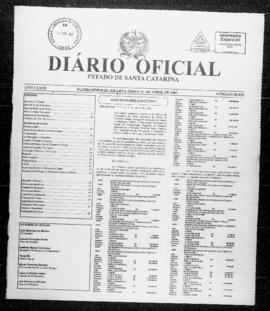 Diário Oficial do Estado de Santa Catarina. Ano 73. N° 18100 de 11/04/2007
