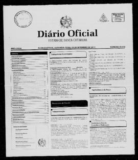 Diário Oficial do Estado de Santa Catarina. Ano 77. N° 19175 de 19/09/2011