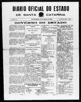Diário Oficial do Estado de Santa Catarina. Ano 5. N° 1158 de 12/03/1938
