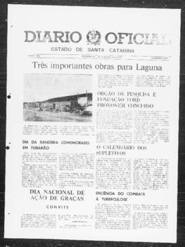 Diário Oficial do Estado de Santa Catarina. Ano 40. N° 10119 de 20/11/1974