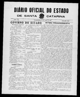 Diário Oficial do Estado de Santa Catarina. Ano 8. N° 2063 de 26/07/1941