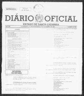 Diário Oficial do Estado de Santa Catarina. Ano 64. N° 15799 de 10/11/1997