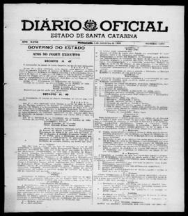 Diário Oficial do Estado de Santa Catarina. Ano 27. N° 6674 de 03/11/1960