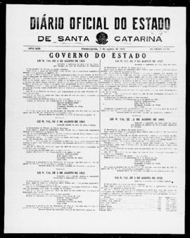 Diário Oficial do Estado de Santa Catarina. Ano 19. N° 4714 de 07/08/1952
