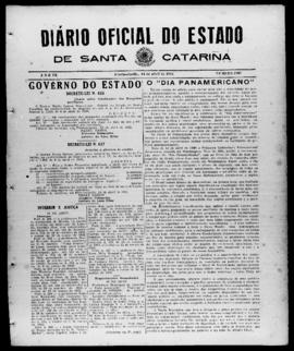 Diário Oficial do Estado de Santa Catarina. Ano 9. N° 2237 de 14/04/1942