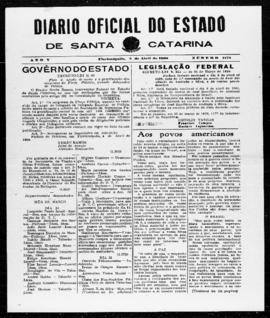 Diário Oficial do Estado de Santa Catarina. Ano 5. N° 1178 de 05/04/1938