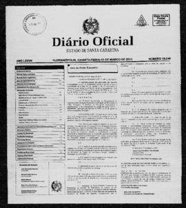 Diário Oficial do Estado de Santa Catarina. Ano 76. N° 19040 de 02/03/2011