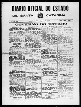 Diário Oficial do Estado de Santa Catarina. Ano 4. N° 1006 de 28/08/1937