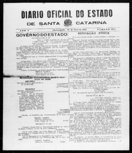 Diário Oficial do Estado de Santa Catarina. Ano 5. N° 1189 de 23/04/1938