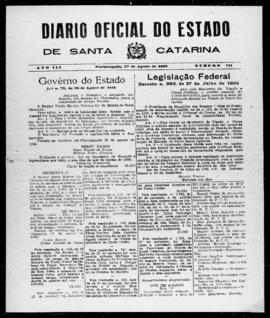 Diário Oficial do Estado de Santa Catarina. Ano 3. N° 721 de 27/08/1936