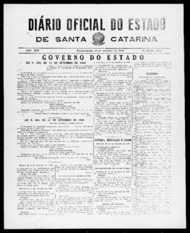 Diário Oficial do Estado de Santa Catarina. Ano 16. N° 4022 de 19/09/1949