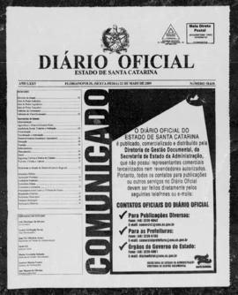 Diário Oficial do Estado de Santa Catarina. Ano 75. N° 18610 de 22/05/2009