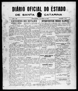 Diário Oficial do Estado de Santa Catarina. Ano 7. N° 1714 de 01/03/1940