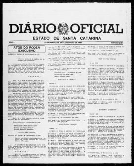 Diário Oficial do Estado de Santa Catarina. Ano 51. N° 12601 de 04/12/1984