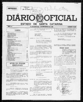 Diário Oficial do Estado de Santa Catarina. Ano 54. N° 13889 de 16/02/1990. Parte 1