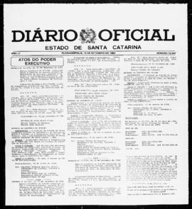 Diário Oficial do Estado de Santa Catarina. Ano 51. N° 12547 de 13/09/1984