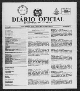 Diário Oficial do Estado de Santa Catarina. Ano 75. N° 18777 de 28/01/2010
