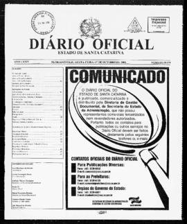 Diário Oficial do Estado de Santa Catarina. Ano 74. N° 18470 de 17/10/2008