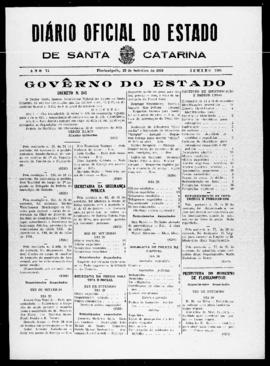Diário Oficial do Estado de Santa Catarina. Ano 6. N° 1595 de 22/09/1939