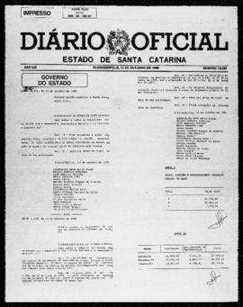 Diário Oficial do Estado de Santa Catarina. Ano 53. N° 13063 de 15/10/1986
