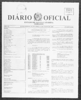 Diário Oficial do Estado de Santa Catarina. Ano 70. N° 17221 de 21/08/2003