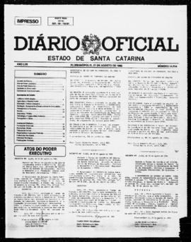 Diário Oficial do Estado de Santa Catarina. Ano 57. N° 14514 de 27/08/1992