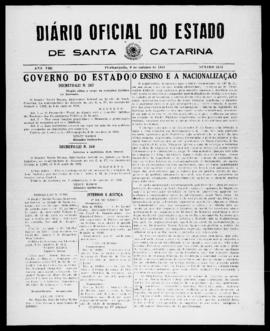 Diário Oficial do Estado de Santa Catarina. Ano 8. N° 2116 de 09/10/1941