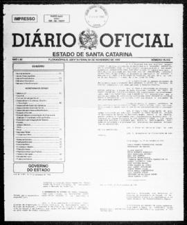 Diário Oficial do Estado de Santa Catarina. Ano 62. N° 15313 de 24/11/1995