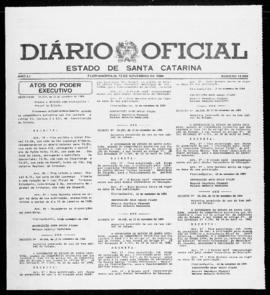 Diário Oficial do Estado de Santa Catarina. Ano 51. N° 12588 de 13/11/1984