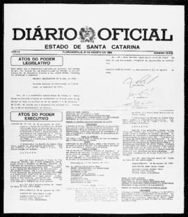 Diário Oficial do Estado de Santa Catarina. Ano 51. N° 12535 de 27/08/1984