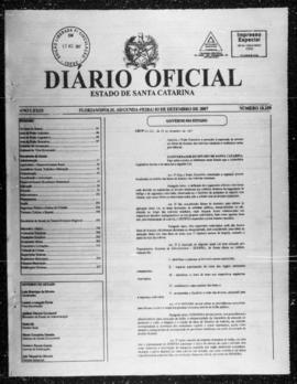 Diário Oficial do Estado de Santa Catarina. Ano 73. N° 18259 de 03/12/2007