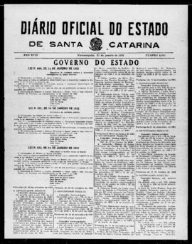 Diário Oficial do Estado de Santa Catarina. Ano 18. N° 4583 de 21/01/1952