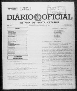 Diário Oficial do Estado de Santa Catarina. Ano 57. N° 14606 de 14/01/1993