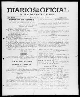 Diário Oficial do Estado de Santa Catarina. Ano 28. N° 6912 de 19/10/1961