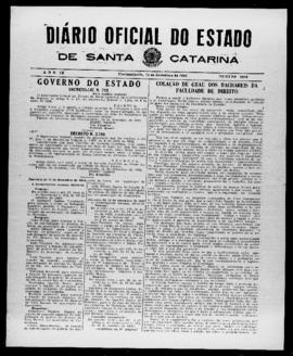 Diário Oficial do Estado de Santa Catarina. Ano 9. N° 2400 de 15/12/1942