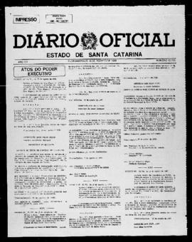 Diário Oficial do Estado de Santa Catarina. Ano 52. N° 12773 de 16/08/1985