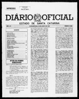 Diário Oficial do Estado de Santa Catarina. Ano 57. N° 14504 de 13/08/1992