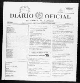 Diário Oficial do Estado de Santa Catarina. Ano 72. N° 18012 de 24/11/2006