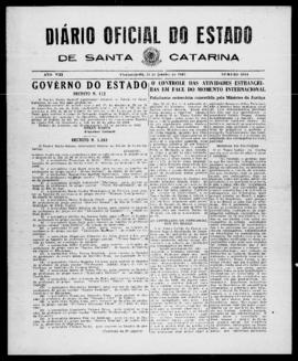 Diário Oficial do Estado de Santa Catarina. Ano 8. N° 2184 de 24/01/1942