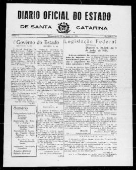 Diário Oficial do Estado de Santa Catarina. Ano 1. N° 90 de 25/06/1934
