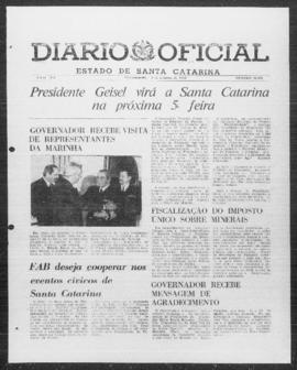 Diário Oficial do Estado de Santa Catarina. Ano 40. N° 10091 de 09/10/1974