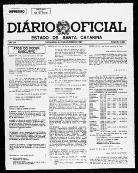 Diário Oficial do Estado de Santa Catarina. Ano 53. N° 13320 de 29/10/1987