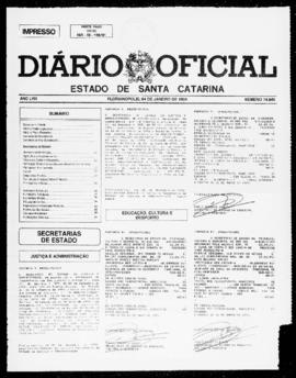 Diário Oficial do Estado de Santa Catarina. Ano 58. N° 14845 de 04/01/1994