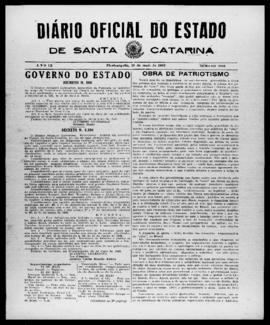 Diário Oficial do Estado de Santa Catarina. Ano 9. N° 2260 de 20/05/1942