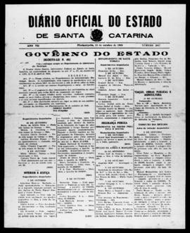 Diário Oficial do Estado de Santa Catarina. Ano 7. N° 1867 de 10/10/1940