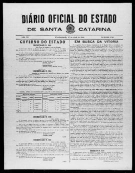 Diário Oficial do Estado de Santa Catarina. Ano 11. N° 2720 de 17/04/1944